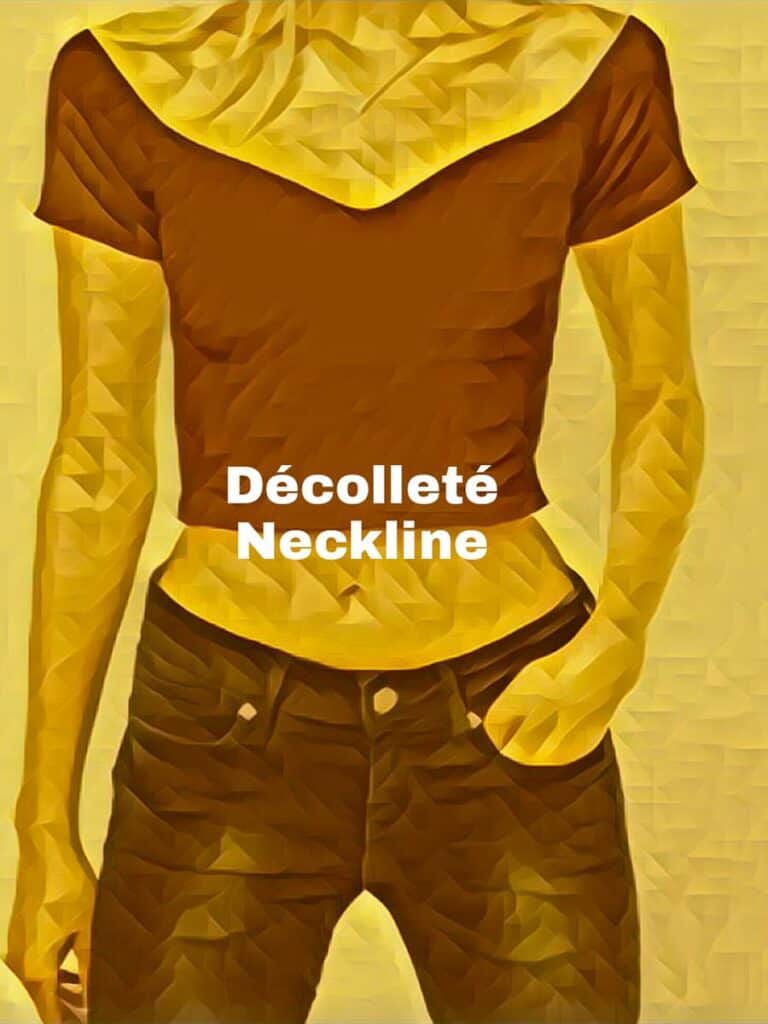 what are the different types of neckline -decollete neckline