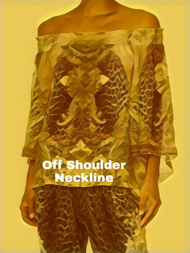 what are the different types of neckline -off shoulder neckline