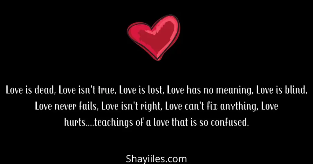 Love is fake quotes