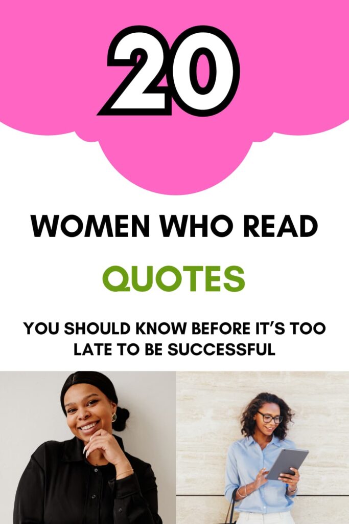 women who read Pinterest image